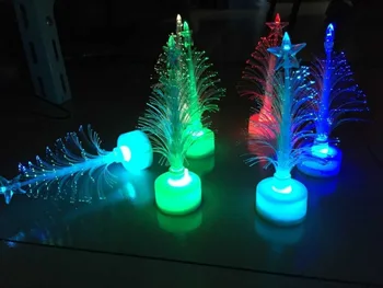 Aukščiausios kokybės 2018 naujų Karšto pardavimas naujų metų LED spalvų, Kalėdų eglutės, dovanos optinio pluošto šviesos Kalėdų skrybėlę veikla reikmenys 120pcs