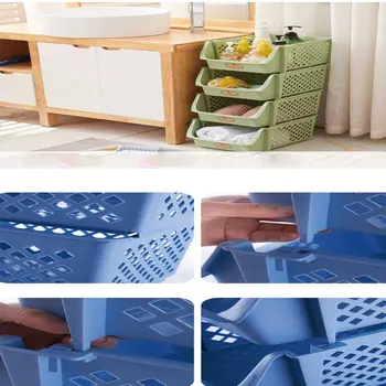 Plastikiniai Virtuvės Multi - Layer Daržovių Stovo Tuščiaviduriai Saugojimo Krepšys Virtuvės Užkandžių Talpinimo Vonios Kambarys, Vonia Krepšelio