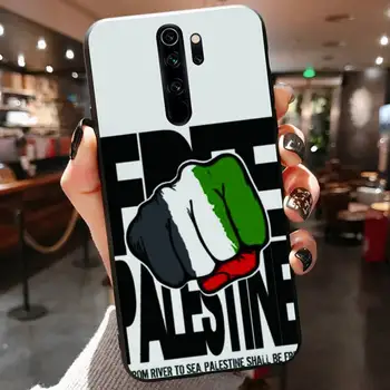 Palestinos Vėliava, Telefono dėklas Juoda Redmi 7A 4X 5 6 7 8 8A 5Plus EITI 4 Pastaba/4X 7 K20/Pro Atvejais