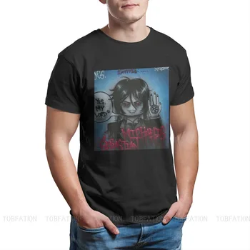 Sebastian Michaelis Paprasta Spausdinti Medvilnės Homme Desgin T-Shirt Juoda Butler Ciel Phantomhive Anime Serijos Vyrų Mados Streetwear