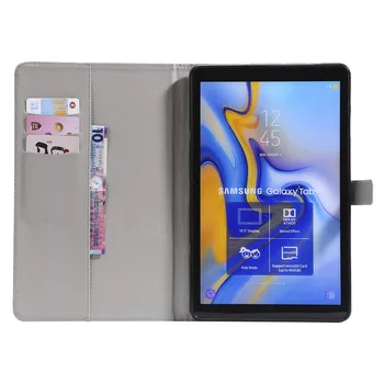 Wekays Samsung Tab A2 10.5 T590 Animacinių filmų Odos Coque Case For Samsung Galaxy Tab 10,5 colių 2018 T590 T595 Padengti Atveju Rubisafe