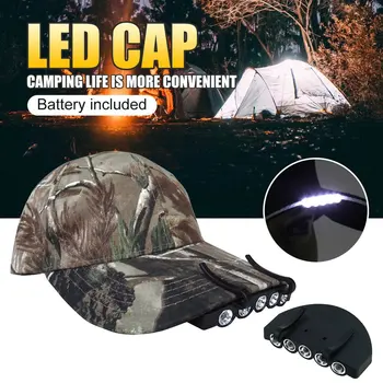 5 LED Žibintai Skrybėlę Lempa Su Clip Praktinių Žibintas Žvejybos Šviesos Lauko Jojimo Kempingas, Žygiai, Medžioklės, Žvejybos Žibintuvėlis