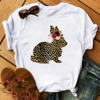Maycaur Moterų Leopard Širdies Trumpomis Rankovėmis Spausdinti T Marškinėliai Moteriški Vyriški T-Shirt Grafikos Viršūnes Tees Moterų Tumblr T Shirt Marškinėliai