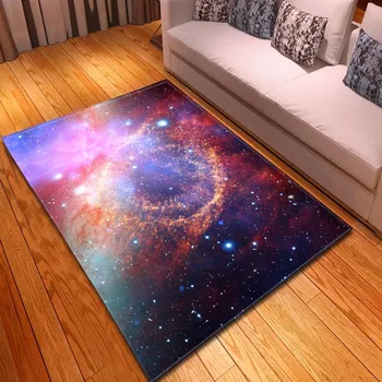 Paprasta paslaptingą žvaigždėtą Kilimų kambarį kilimas miegamojo, valgomojo kambario kilimėliai ir kilimai namų salonas Kosminės galaxy kilimas