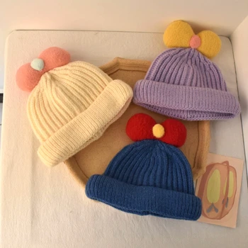 CROAL CHERIE Megzti Lankas Vaikai Skrybėlę Medvilnės Šiltas Žiemą Baby Girl Princesės Skrybėlę Rudenį, Žiemą Kepurės Vaikams, Kūdikiams, Vaikiška Kepurė