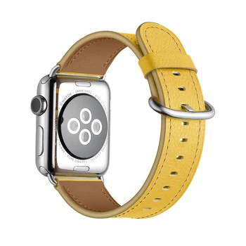 Natūralios Odos correa diržu, apple watch band 4 5 44mm 40mm apyrankę Priedai watchband už iwatch diržo 42mm 38mm 3/2/1