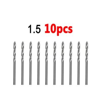 40PCS 50PCS/SET HSS Twist Drill Bits Apvalaus Strypo Twist Drill Bits Medienos, Plastiko, Aliuminio Lydinio Gręžimo 1-3mm, 0.6-2mm