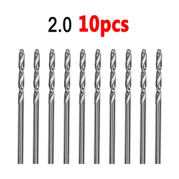 40PCS 50PCS/SET HSS Twist Drill Bits Apvalaus Strypo Twist Drill Bits Medienos, Plastiko, Aliuminio Lydinio Gręžimo 1-3mm, 0.6-2mm