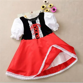 Vaikai Mergina Mažai Raudona Jojimo Hood Cosplay Suknelė Princesė Helovinas Kostiumas DS Drabužių Šalis