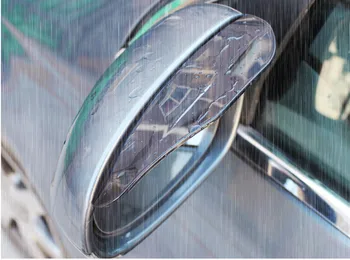 Automobilio stiliaus minkštas PVC galinio vaizdo veidrodis rainproof gaubtu už 