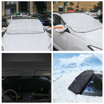 Universalus Dizainas Žiemos Automobilių Snow Shield Priekiniai Valytuvai Sniego Danga Raštas Skėtį Nuo Saulės, Automobilio Padengti Automobilių Reikmenys