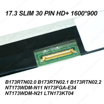 Pakeitimo 17.3 ultraslim 30PIN nešiojamas ekranas HD+ monitorius Lenovo IdeaPad 320 17IKB 300-17ISK 110-17IBD 110-17ACL EKRANAS