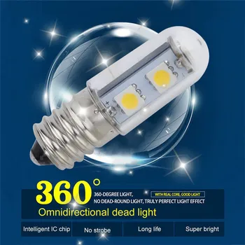 20181pc Mini LED Lempos Krištolo Sietynas, 220V E14 Dėmesio Kukurūzų Lemputes Šaldytuvas šviesos 5050 SMD led juostelė
