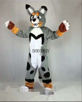 Fox šuo talismanas Talismanas Kostiumas Cosplay Kostiumai Šalis Žaidimas Suknelė Komplektus Drabužių, Reklamos Karnavalas Helovinas