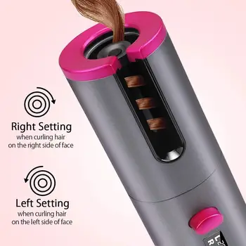 USB Įkrovimo Belaidžius Auto Curler Sukasi Belaidžio Garbanoti Geležies Hair Curler Plaukų Priežiūra, Plaukų Stying Už Garbanos ar Bangos