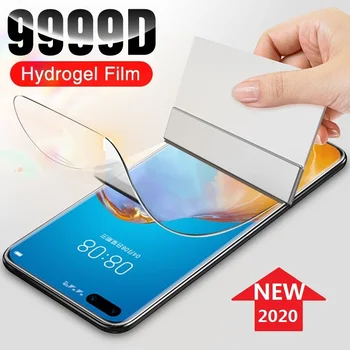 Apsaugos Ant Huawei P40 Lite E 30 P20 Pro P10 Plius P Smart 2019 Z Hidrogelio Kino Screen Protector Filmas Ne Stiklo
