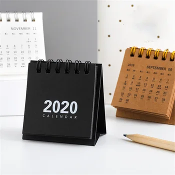 2020 metų stalo kalendorius Mini Popieriaus Dual Kasdien Planavimo, Planuotojas Kasmet Darbotvarkės Organizatorius Paprastas Darbalaukio Biuro Prekės Kanceliarinės prekės