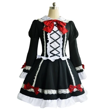 Anime Dienos Gyventi Kurumi Tokisaki Gothic Lolita Data Dress Cosplay Kostiumas Helovinas Chrismas Karnavalas Apranga Perukas