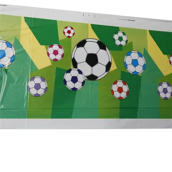 NAUJAS 180*108cm Vienkartiniai Plastikiniai staltiesė Futbolo Stalo Padengti Vaikams Gimtadienio Apdaila