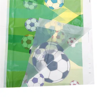 NAUJAS 180*108cm Vienkartiniai Plastikiniai staltiesė Futbolo Stalo Padengti Vaikams Gimtadienio Apdaila