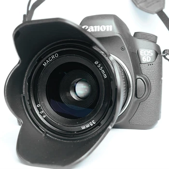 35mm F2, Rankinis, Makro Premjero Objektyvas Canon 7D, 5D Mark II III IV 6D Nikon D850 D810 D800 D750 D610 D600 D700 35 mm F2.0 F/2.0