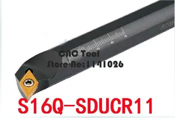 S16Q-SDUCR11/S16Q-SDUCL11 16mm Staklės, Pjovimo Įrankiai CNC Tekinimo Įrankis Tekinimo Staklių Vidinių sriegių Sriegimo Įrankį ,Laikikliai lat