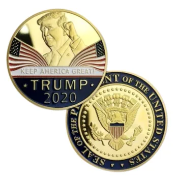 Naujas JAV Prezidentas Donald Trump 2020 m. IŠLAIKYTI AMERIKA LABAI Erelio Moneta Atminimo 2020 m.