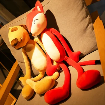 Fancytrader Mielas Minkštas Animacinių filmų Fox Pliušinis Žaislas iškamša Fox Šuo Lėlės Pagalvę Kūrybinė Dekoravimo, Dovanų 47inch 120cm 3 Spalvų