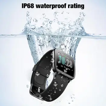 ID205S Smart Žiūrėti Nešiojami Bluetooth Širdies ritmo Fitness Tracker IP68 Vandeniui HD 1.3 colių Ekranas Sportas Apyrankės SmartWatch