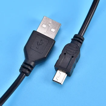1M USB Tipas A USB Duomenų Sinchronizavimo Kabelis 5 Pin B Vyrų Vyrų Mokestis Įkrovimo Laidas Linija MP3 Telefonas, Įkroviklis, Silikoninis Kabelis Dirželis