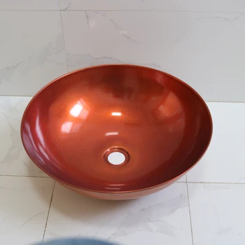 Cangler vario apvalios vonios kriauklės rusvai raudonos tualetas baseino handbasin plauti dubenyje namų tobulinimo hotel villas šiaurės stilius