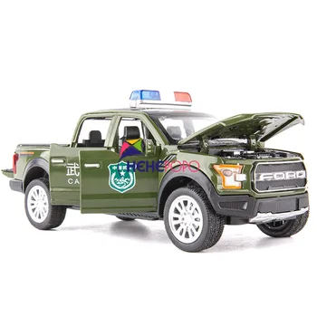 Naujas 1:32 Ford F150 Policijos Lydinio Automobilio Modelį Diecasts & Žaislinės Transporto priemonės Žaislinius Automobilius Švietimo Žaislai Vaikams Dovanos Berniuko Žaislas