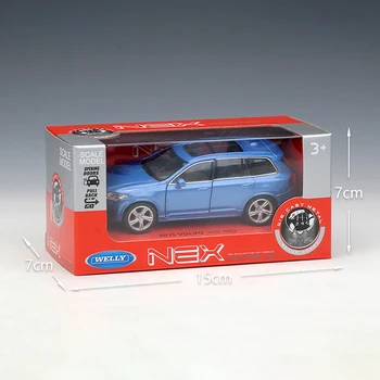 1:34-39 Diecast Modeliai XC90 Mėlyna VISUREIGIS Modelio Žaislai Lydinio Automobilių Diecast Metal Traukti Atgal, Automobilių Žaislą Dovanų Kolekcija