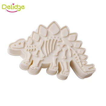 Delidge 1 vnt Dinozaurų Slapukas Formų Plastiko Skirtingos Formos Cookie Cutter 