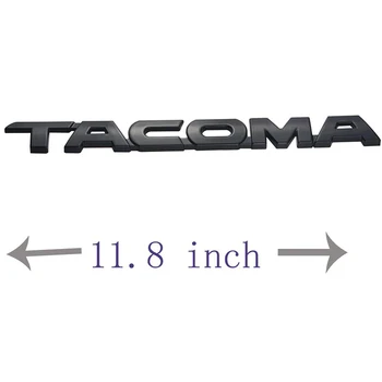 2 Pack Durų Laišką Įdėklai Kamieno Automobilio Durų, Bagažinės dangčio Lipdukas Emblema Lipdukas Ženklelis Pakeisti Tacoma 2005-(Juoda)