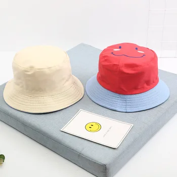 Vaisių siuvinėjimo dvipusis Kibiro Kepurę Žvejys Skrybėlę lauko kelionių skrybėlė nuo Saulės Bžūp Kepurės Vaikams, berniukams ir mergaitėms 05