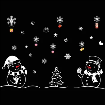 Kalėdų Dekoracijas Sniego, Kalėdų Varpai Sienų Lipdukai Langą Lipdukai Naujųjų Metų Festivalis Patalpų Dekoras