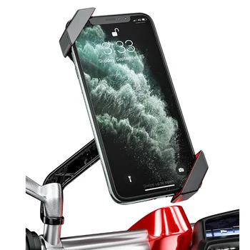 Lauko dviračių mobiliojo telefono laikiklis motociklo telefoną, navigacijos laikiklis, galinio vaizdo veidrodėliai turėtojas du nagai automobilių mount ABS plastiko