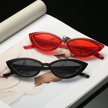 Seksualus Ponios Prekės Dizaineris Akiniai Nuo Saulės Moterims, Prabangūs Plastikiniai Saulės Akiniai Moterų Klasikinis Retro Cat Eye Lauko Oculos De Sol