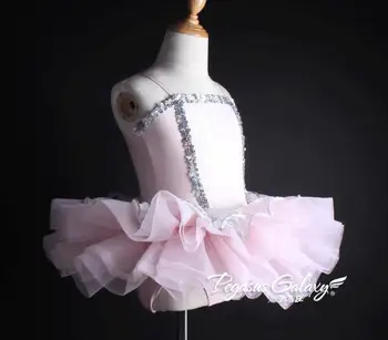 Rožinė china tutu šokių kostiumas moderniojo džiazo suaugusiųjų vaikų Baleto Šokių Ballerina Mergaičių baleto leotard suknelė