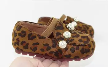 2018 naujas ateina mergaičių mados Leopardas Spausdinti princesė batų gėlių mergaitėms vestuvių batai Kūdikio, Vaikiška avalynė 1-3 metai