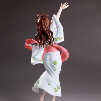 Japonijos Anime MYLĖTI Yuuki Mikan Kimono Yukata PVC Veiksmų Skaičius, Žaislų 20cm Seksuali Mergina Duomenys Suaugusiųjų Kolekcijos Modelis Žaislai, Lėlės Dovana