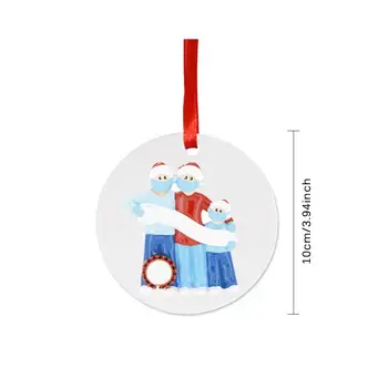 Kalėdų Ornamentu Saugaus Šviesos Kabo Pakabukas Puošybos Rinkinys Karantino Papuošalai Kalėdų Dovana Asmeninį Modelio Papuošalus
