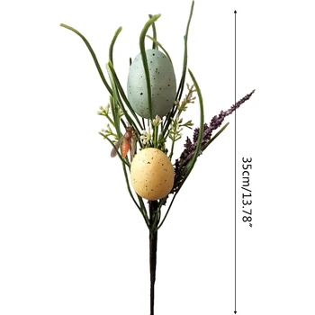 Velykų Kiaušinių Medžio Dekoro Modeliavimas Lapų Dažymas Kiaušinių String Pavasarį Šalis Dekoro 11UA