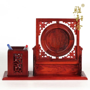 TZ vegetaras raudonmedžio amatų, medžio masyvo pen pavadinimas kortelę kasoje Fuzhou Žuvys derinys papuošalų su dovanų dėžutė