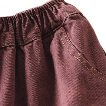 Moterų Kelnės Kelnės Poilsiu Balinti Plauti Kratinys Retro Vintage Laisvalaikio Baggy už Apring Rudenį Didelis Laisvas A11280927