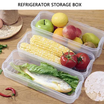 3 Sluoksnių Šaldytuvas Talpinimo Maisto Produktų Laikymo Konteineriai, Plastikiniai Saugojimo Dėžės Dangčio Virtuvės Šaldytuvas Kabineto Šaldiklio Organizatorius