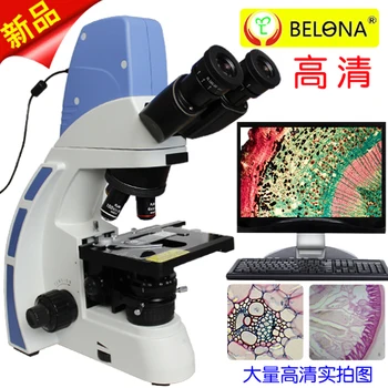 Omnitest skaitmeninis tris akis biologinis mikroskopas, optinis mikroskopas binokulinis mikroskopas fluorescencinį mikroskopą