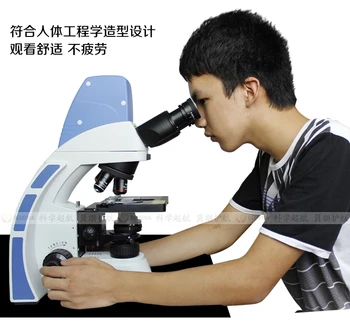 Omnitest skaitmeninis tris akis biologinis mikroskopas, optinis mikroskopas binokulinis mikroskopas fluorescencinį mikroskopą