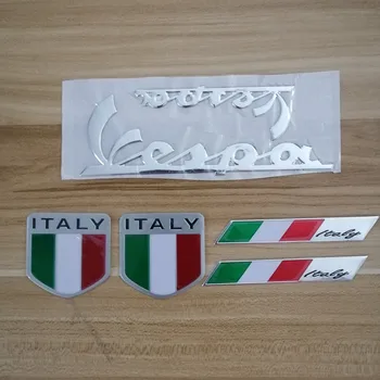 3D Italija italijos Vėliava Automobilių lipdukas Ženklelis Emblema Decal PIAGGIO Vespa GTS 300 LX125 LX150 125 150 ie 
